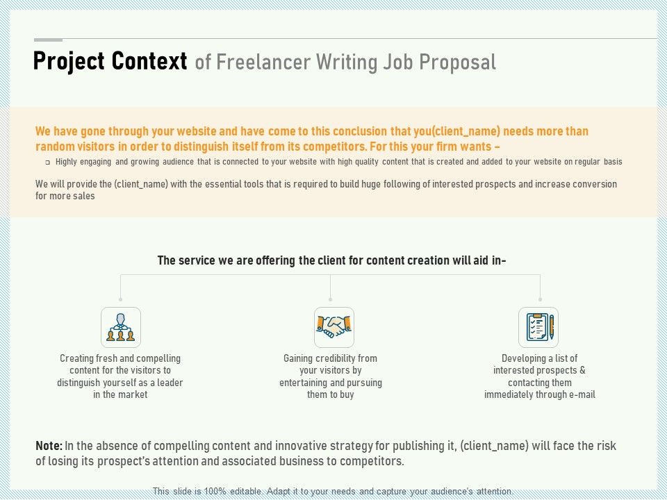Writing_A_Bid_Project_Context_Of_Freelancer_Writing_Job_Proposal_Ppt_PowerPoint_Presentation_Influencers_PDF_Slide_1.jpg