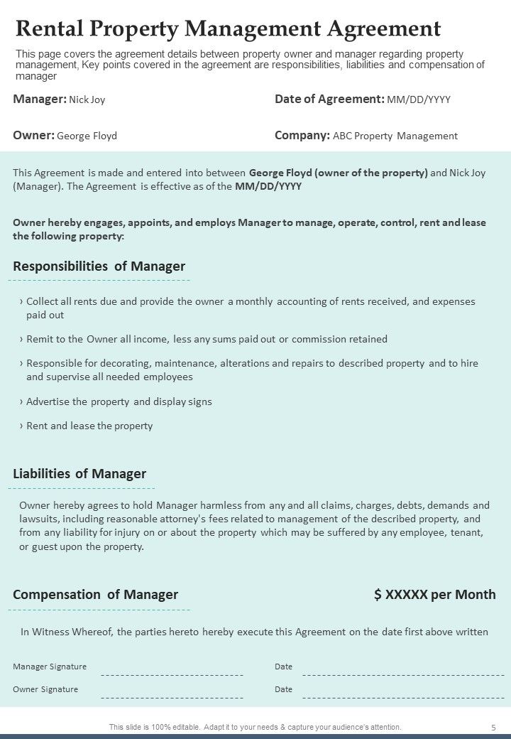 Yearly Real Estate Expense Summary One Pager Documents