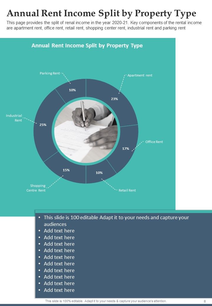 Yearly Real Estate Expense Summary One Pager Documents