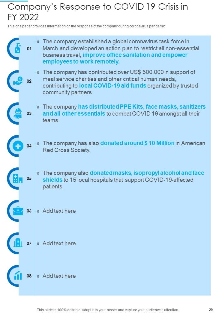 Yearly Report For Construction Firm 2021 2022 One Pager Documents