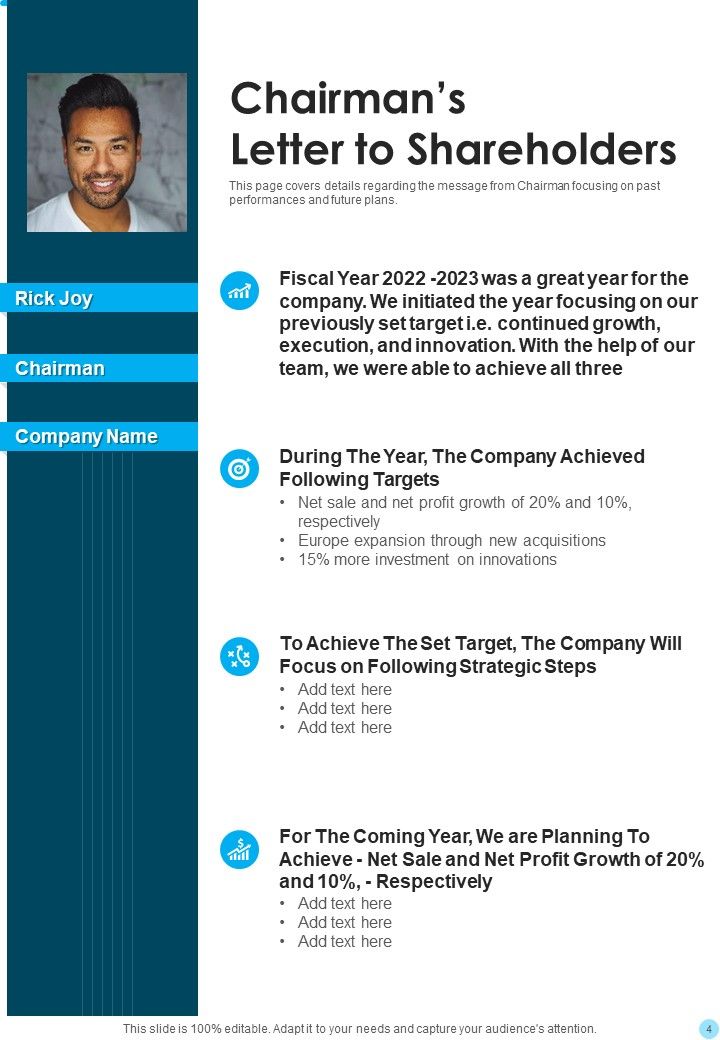 Yearly Report For The Organization With Profitable Progress One Pager Documents