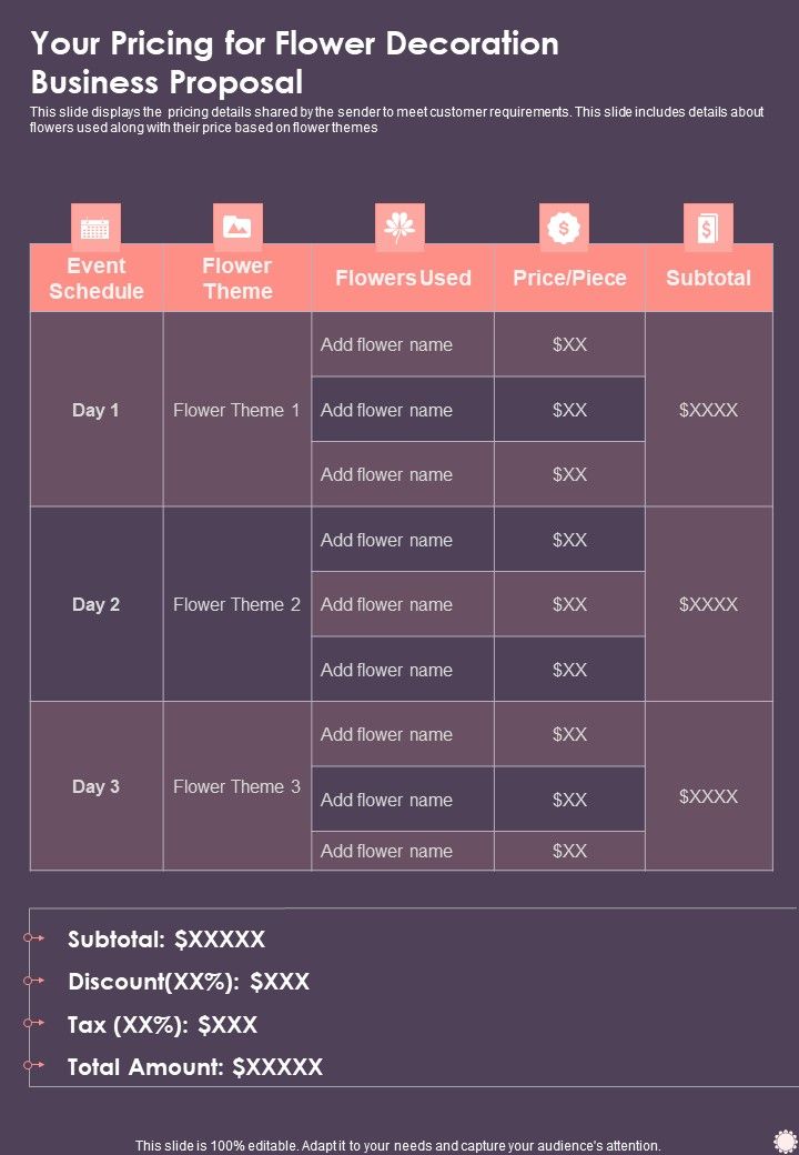 Your_Pricing_For_Flower_Decoration_Business_Proposal_One_Pager_Sample_Example_Document_Slide_1.jpg