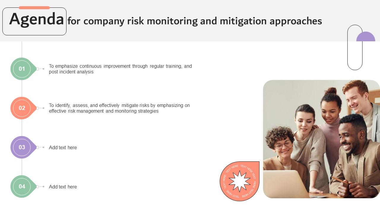 Agenda For Company Risk Monitoring And Mitigation Approaches DTE SS V