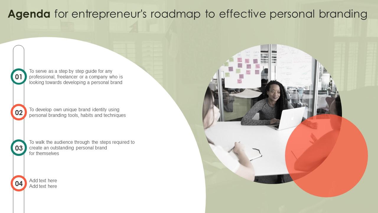 Agenda For Entrepreneurs Roadmap To Effective Personal Branding Microsoft Pdf