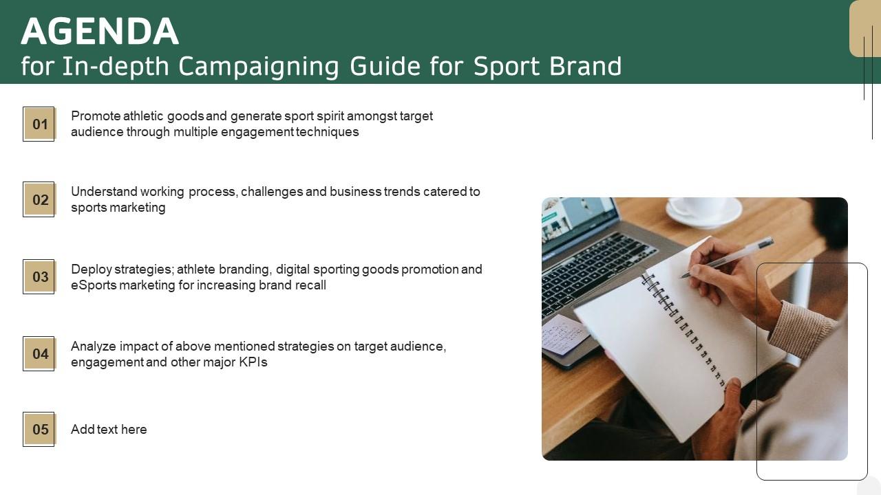 Agenda For In Depth Campaigning Guide For Sport Brand Structure PDF