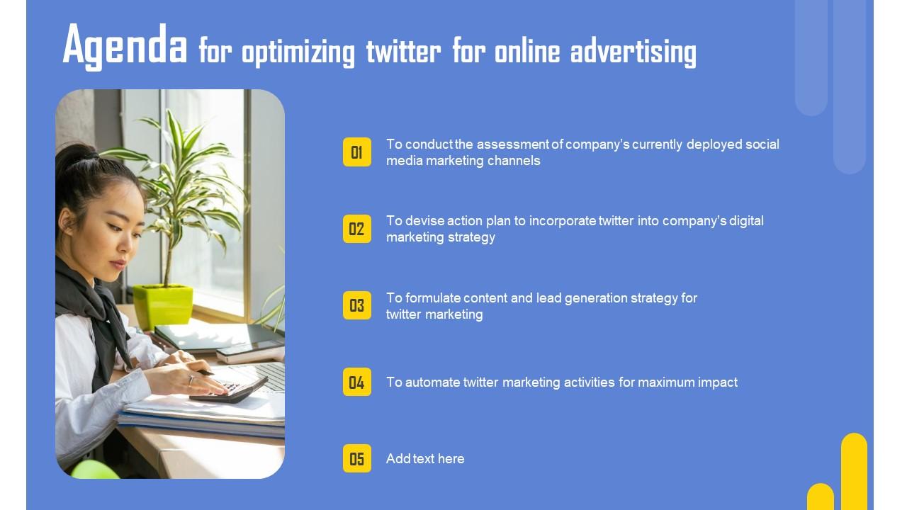 Agenda For Optimizing Twitter For Online Advertising Elements Pdf