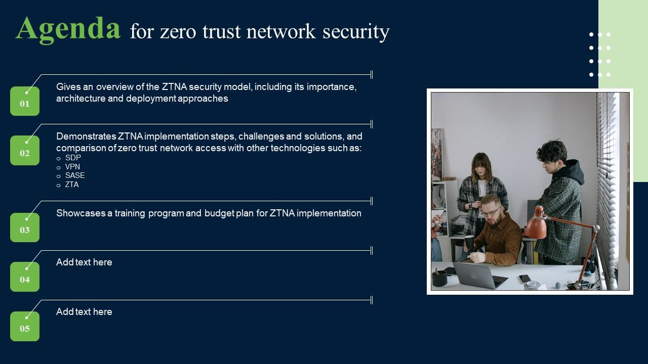 Agenda For Zero Trust Network Security Pictures Pdf