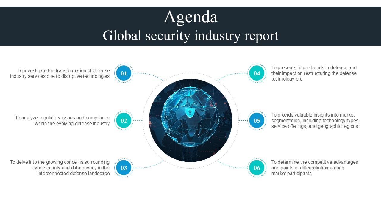 Agenda Global Security Industry Report PPT PowerPoint IR SS V