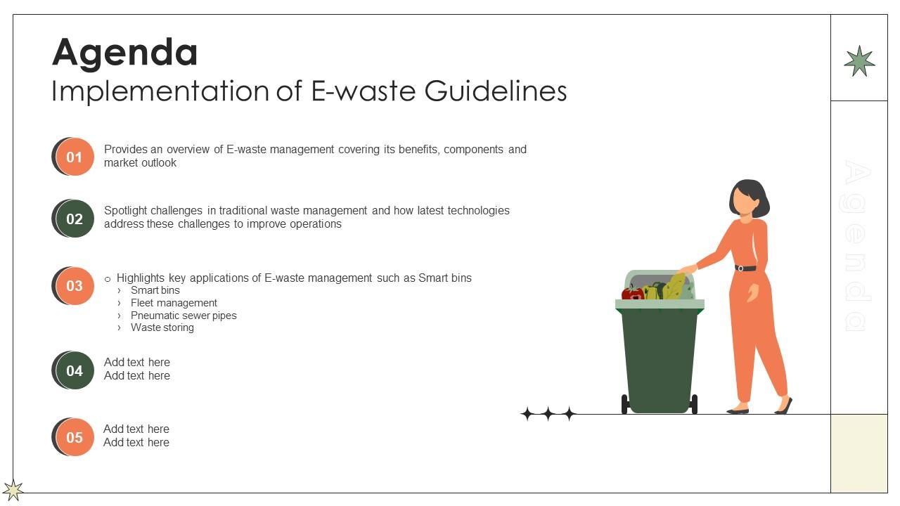 Agenda Implementation Of E Waste Guidelines