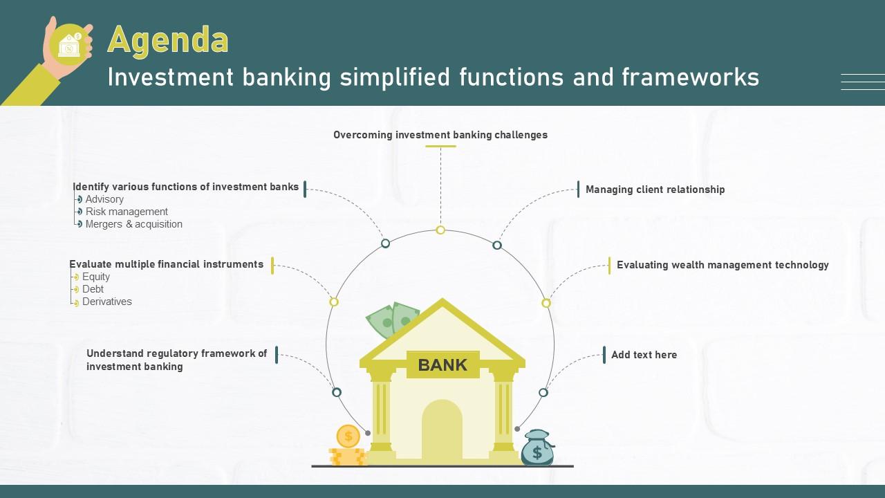 Agenda Investment Banking Simplified Functions And Frameworks Fin SS V