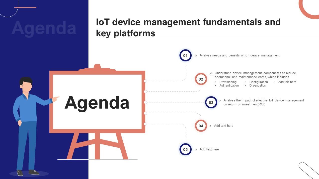 Agenda IoT Device Management Fundamentals And Key Platforms IoT Ss V