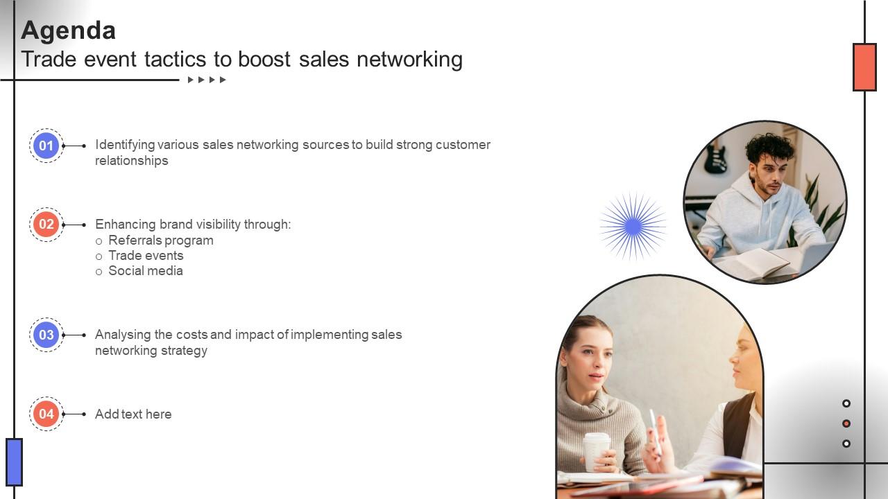 Agenda Trade Event Tactics To Boost Sales Networking SA SS V