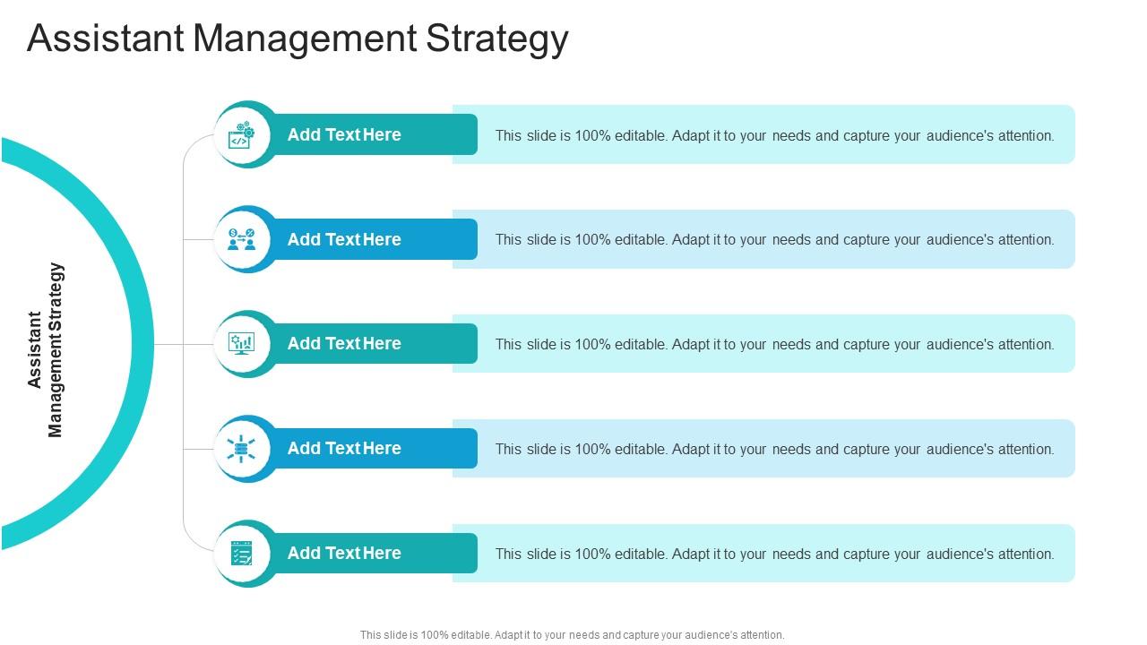 Assistant Management Strategy In Powerpoint And Google Slides Cpb