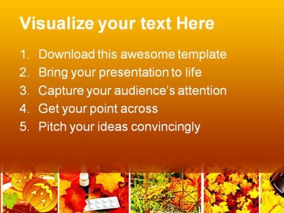 Autumn Collage Nature PowerPoint Template 1010 Slide02