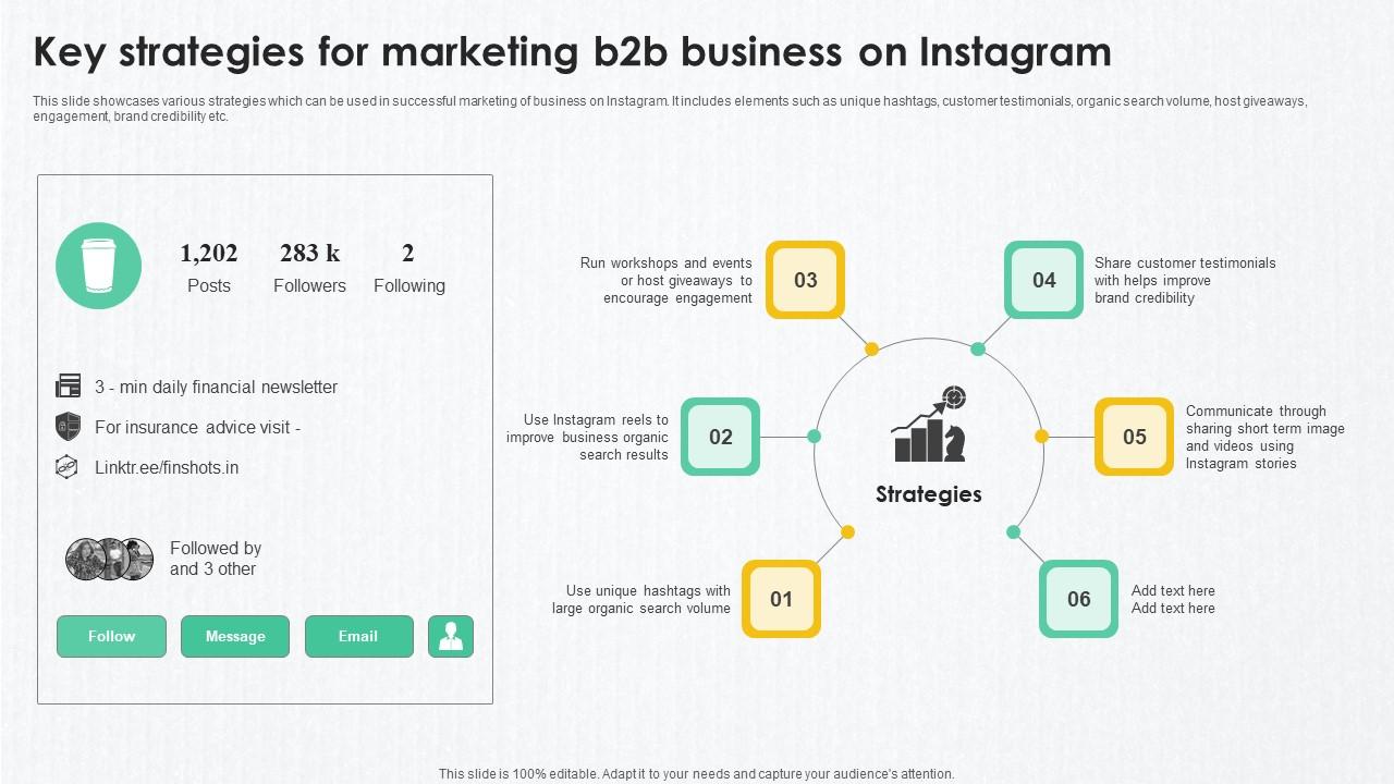 B2B Marketing Techniques Key Strategies For Marketing B2B Business On Instagram