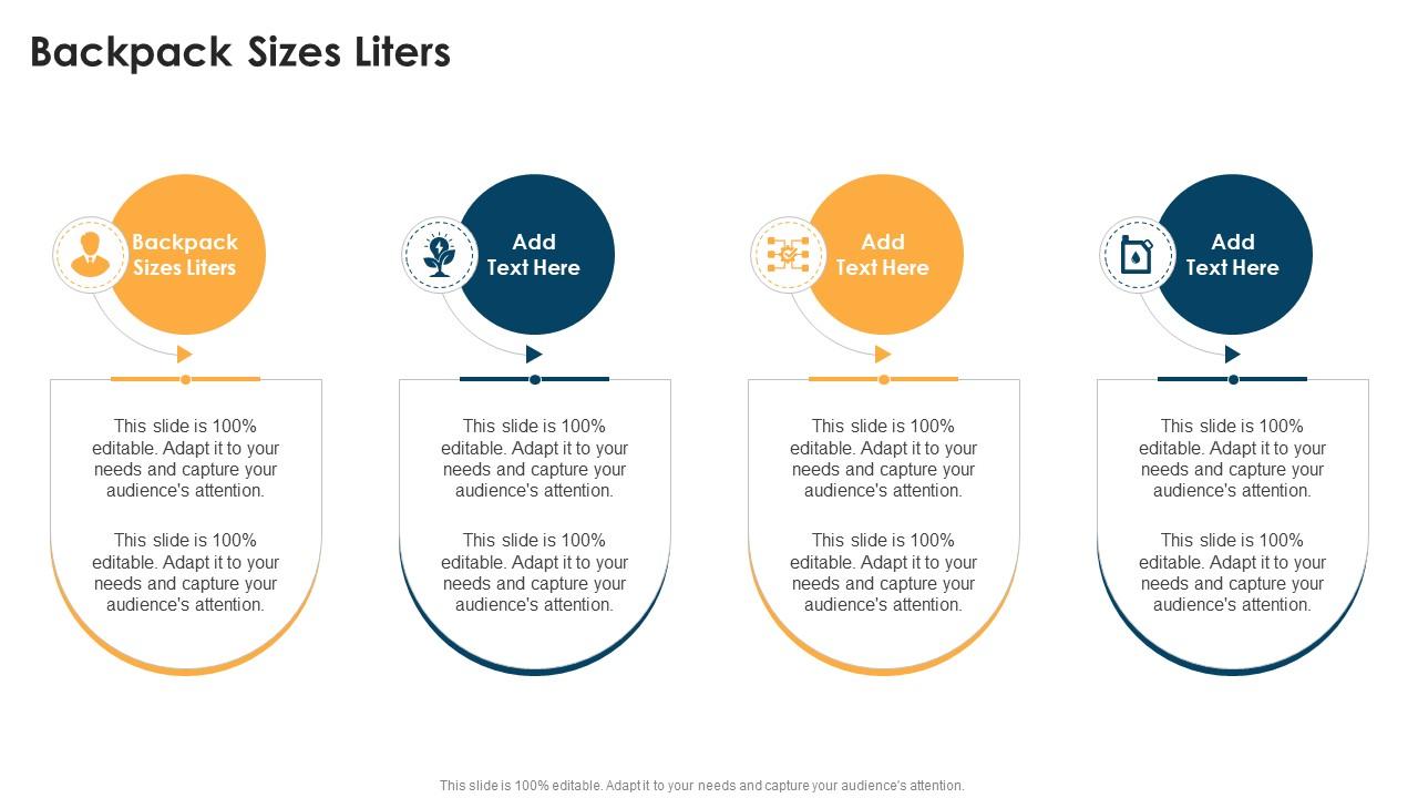 Backpack Sizes Liters In Powerpoint And Google Slides Cpb