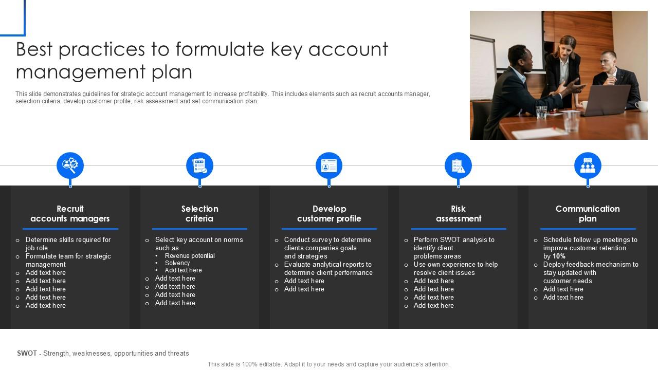 Best Practices To Formulate Key Account Management Plan PPT Slide SS