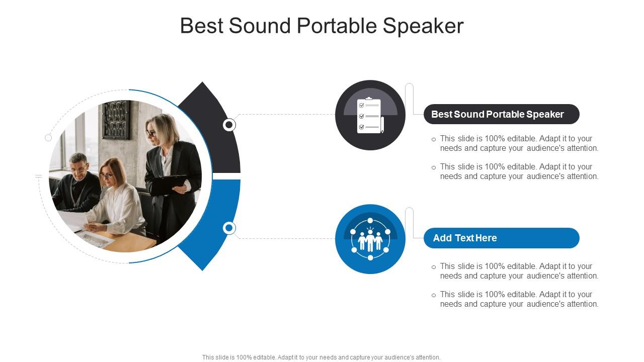 Best Sound Portable Speaker In Powerpoint And Google Slides Cpb