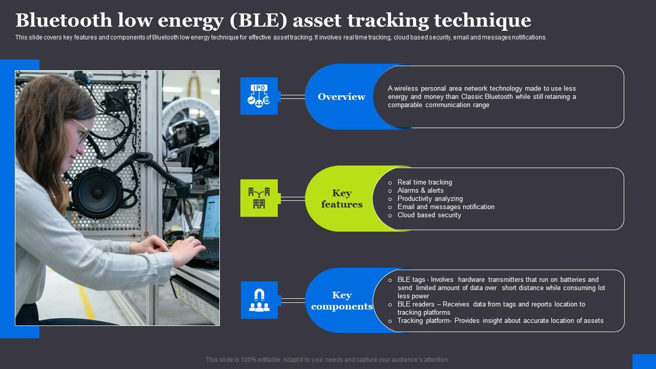Bluetooth Low Energy Ble Asset Tracking Technique RFID Solutions For Asset Traceability Mockup Pdf