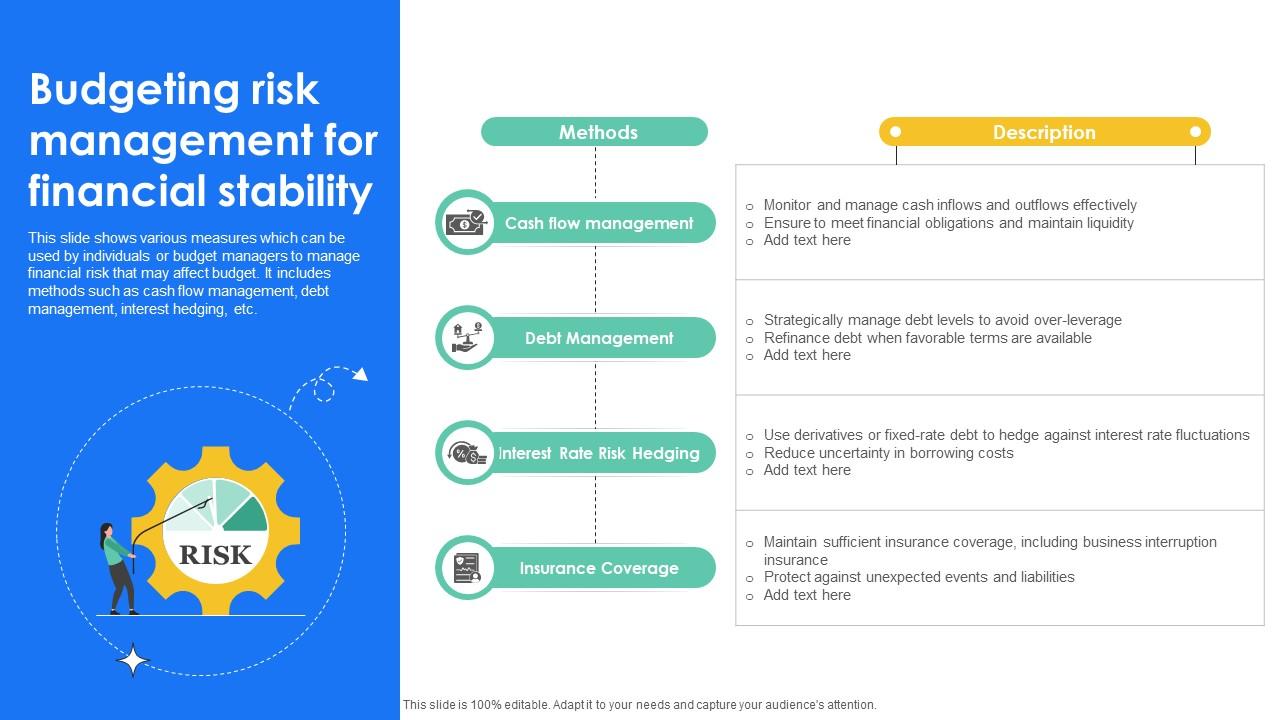 Budgeting Risk Management For Financial Effective And Efficient Tools To Develop Fin SS V