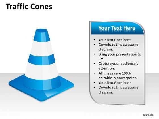 Business Finance Strategy Development Traffic Cones Business Diagram Slide01