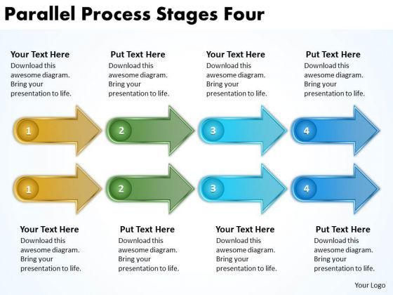 business_framework_model_parallel_process_stages_four_sales_diagram_1.jpg