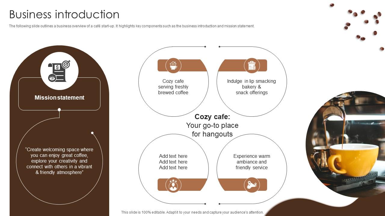 Business Introduction Coffee Bar Go To Market Strategy GTM SS V