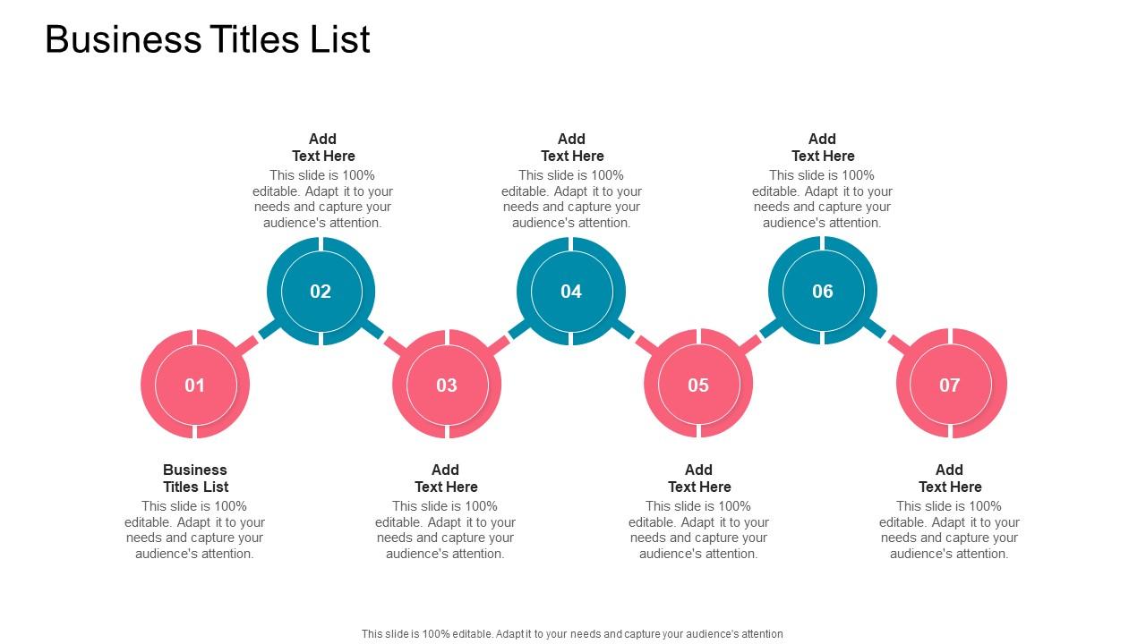 Business Titles List In Powerpoint And Google Slides Cpb