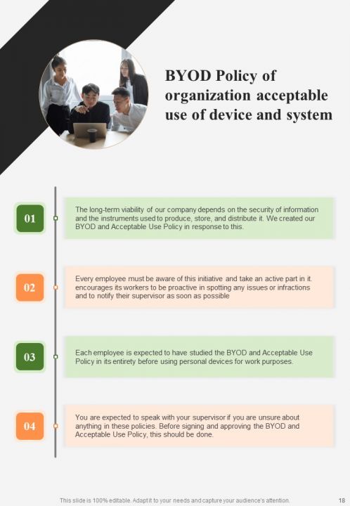 BYOD Workplace Guidelines For Staff And Company Handbook