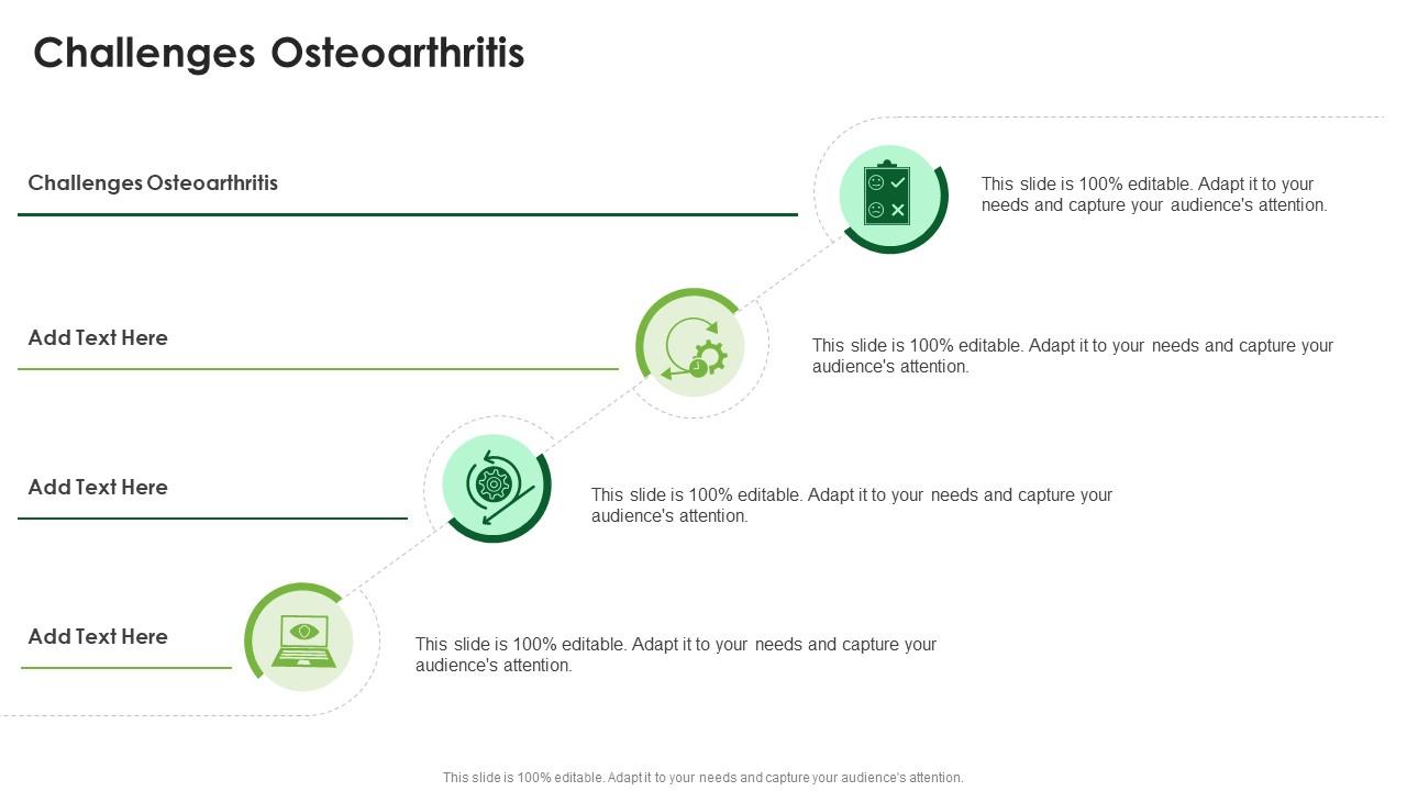 Challenges Osteoarthritis In Powerpoint And Google Slides Cpb