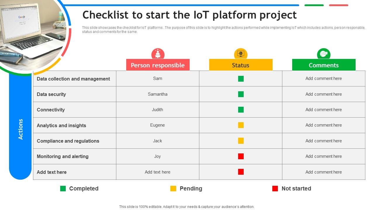 Checklist To Start The IoT Platform Project Exploring Google Cloud IoT Platform