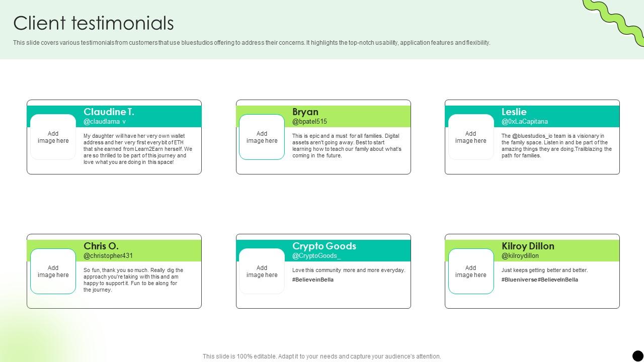 Client Testimonials Digital Payment Platform Pitch Deck