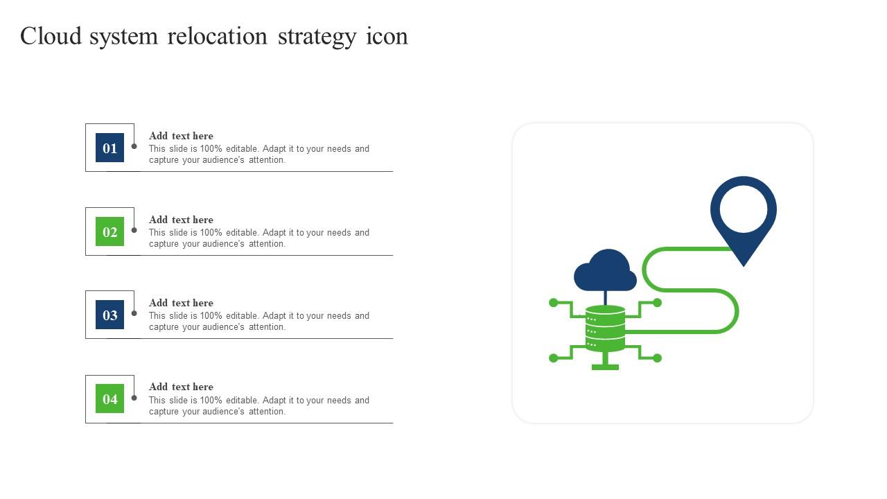 Cloud System Relocation Strategy Icon Mockup Pdf