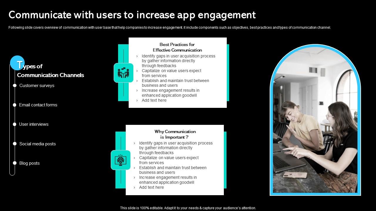 Communicate With Users To Increase App Engagement Paid Marketing Approach Slides Pdf