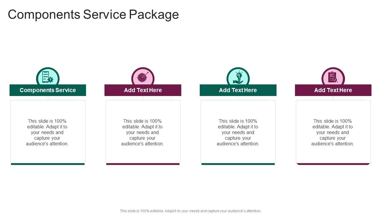 Components Service Package In Powerpoint And Google Slides Cpb