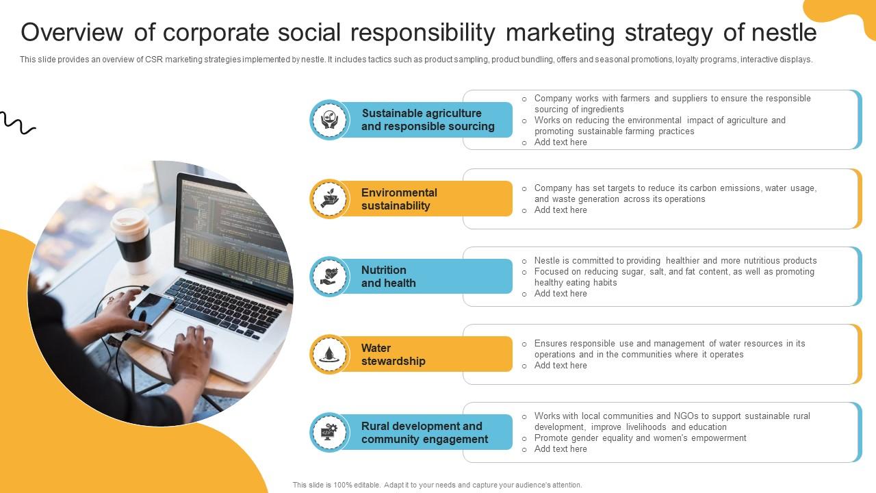 Comprehensive Review Of Nestles Overview Of Corporate Social Responsibility Marketing Strategy SS V