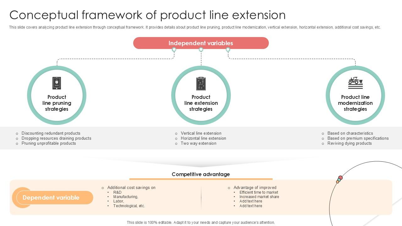 Conceptual Framework Of Product Implementing Product Diversification PPT Slide Strategy SS V