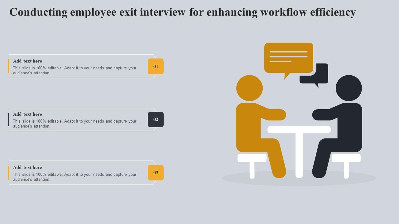 Conducting Employee Exit Interview For Enhancing Workflow Efficiency Sample Pdf