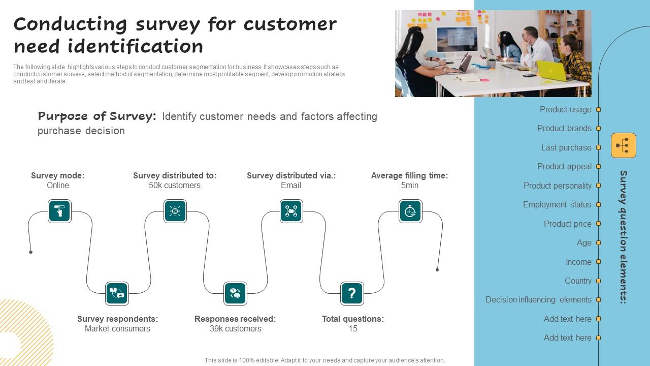 Conducting Survey For Customer Need Successful Guide For Market Segmentation Introduction Pdf