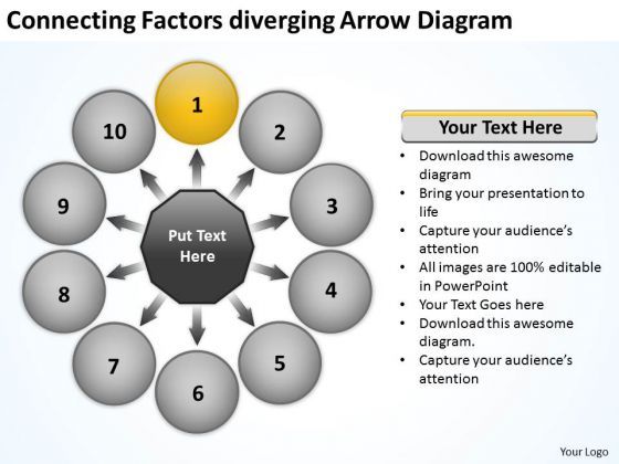 connecting_factors_diverging_arrow_diagram_cycle_circular_flow_chart_powerpoint_slides_1.jpg