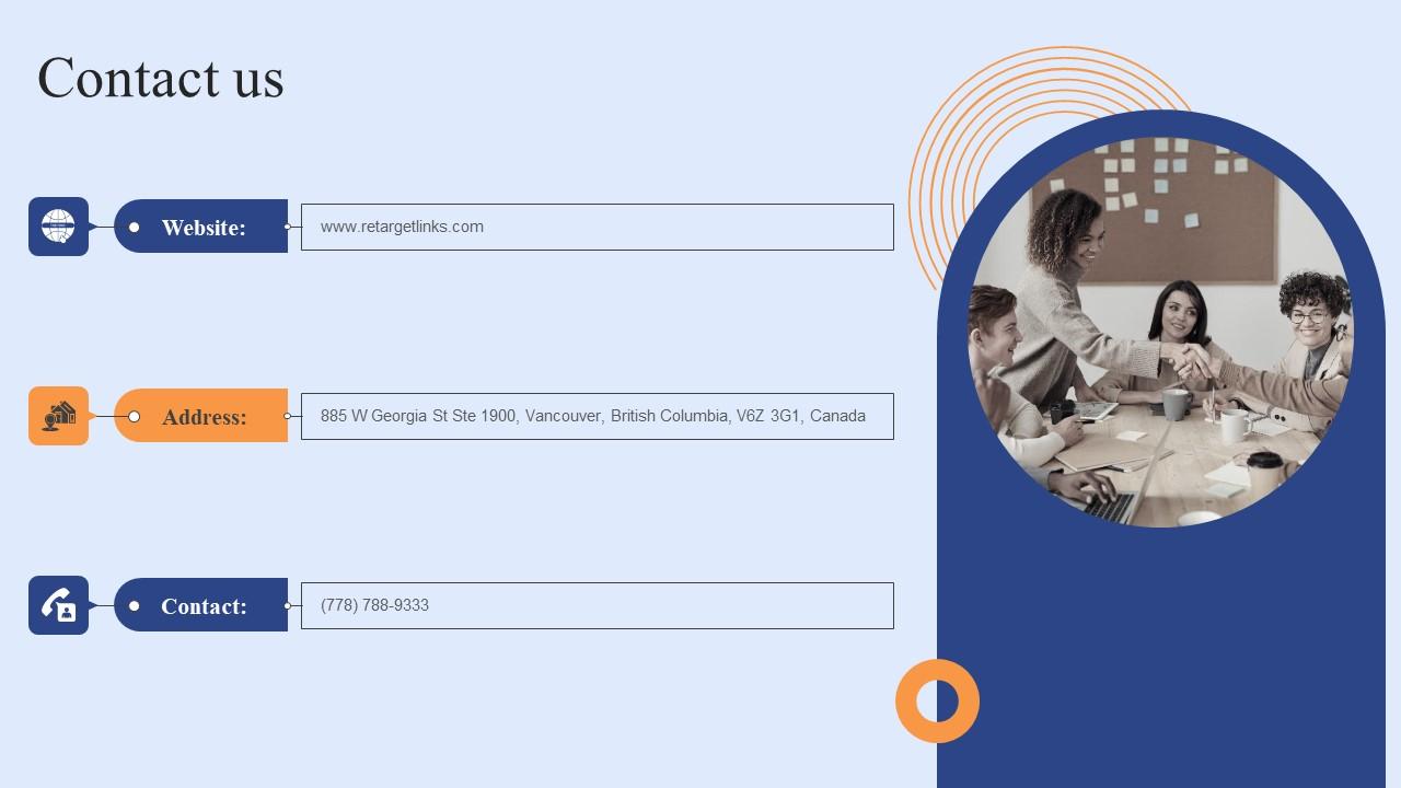 Contact Us Funding Elevator Pitch Deck For Customer Retention Software Template Pdf