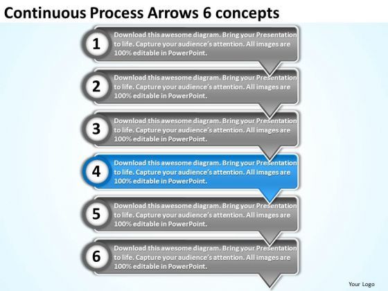 continuous_process_arrows_6_concepts_powerpoint_flow_charts_templates_1.jpg