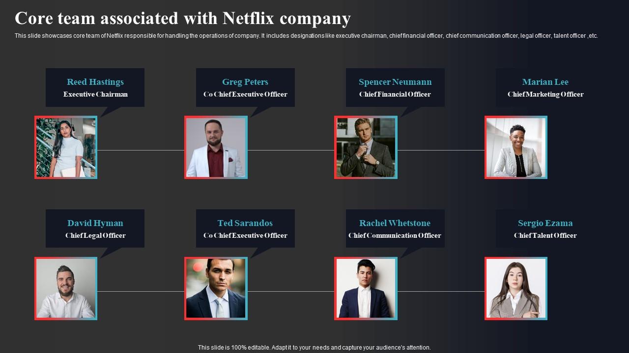 Core Team Associated With Netflix Company Enhancing Online Visibility Microsoft Pdf
