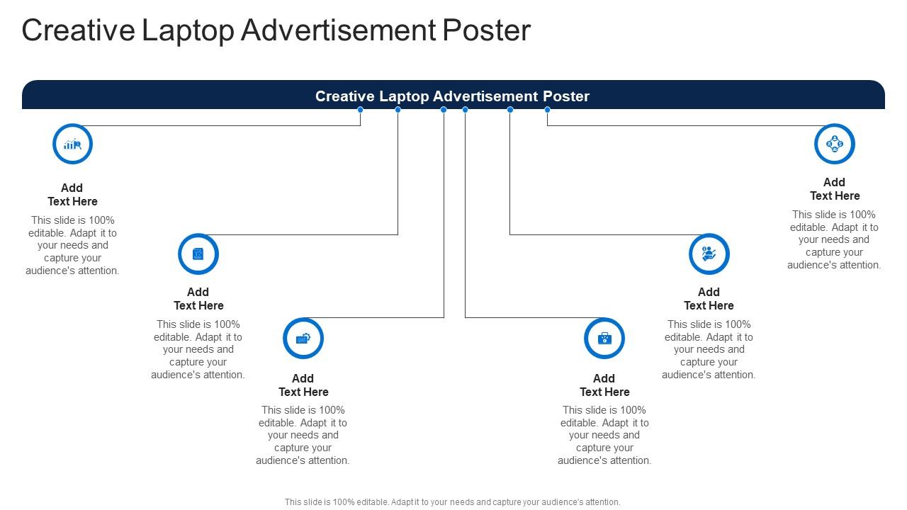 Creative Laptop Advertisement Poster In Powerpoint And Google Slides Cpb
