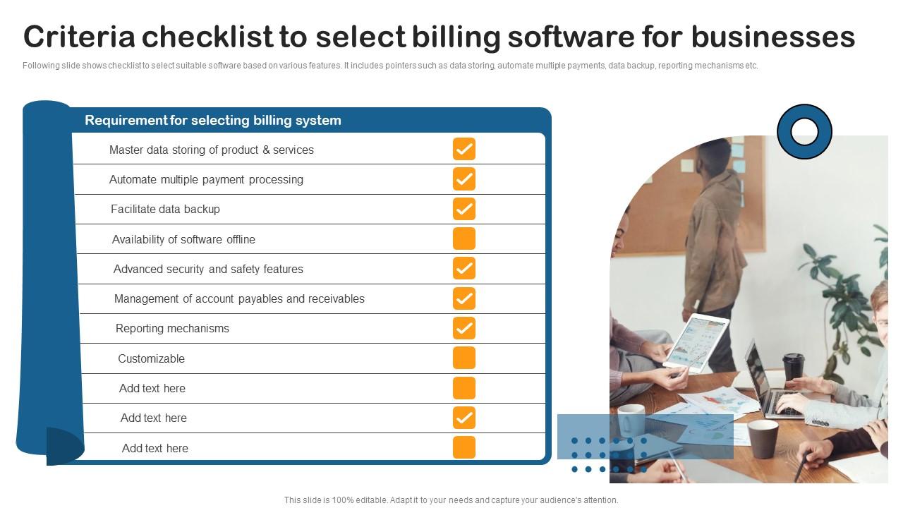 Criteria Checklist Select Billing Building Utility Billing And Invoicing Management System Download Pdf