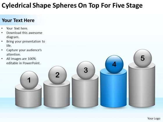 cyledrical_shape_spheres_on_top_for_five_stage_ppt_business_plan_start_up_powerpoint_slides_1.jpg