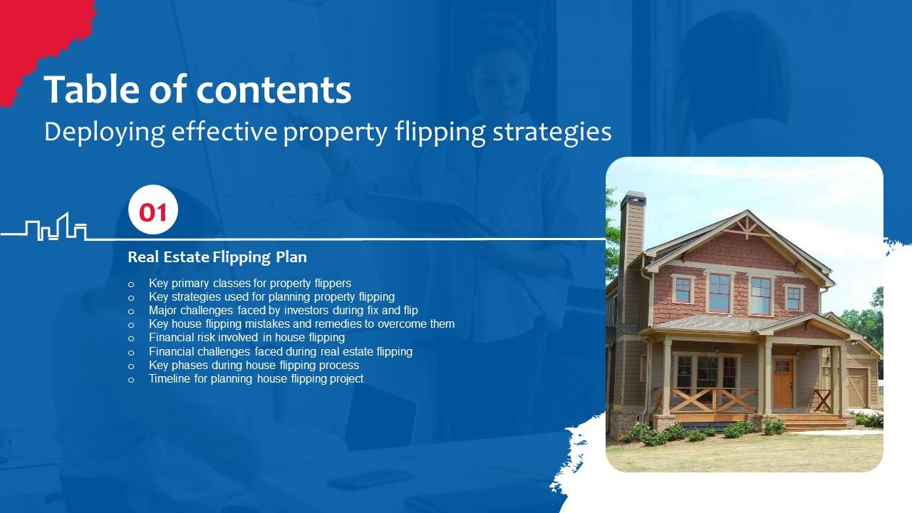 Deploying Effective Property Flipping Strategies Table Of Contents Sample Pdf