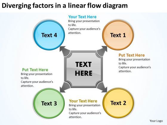 diverging_factors_linear_flow_diagram_cycle_chart_powerpoint_slides_1.jpg