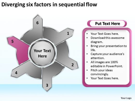 diverging_six_factors_sequential_flow_target_chart_powerpoint_slides_1.jpg