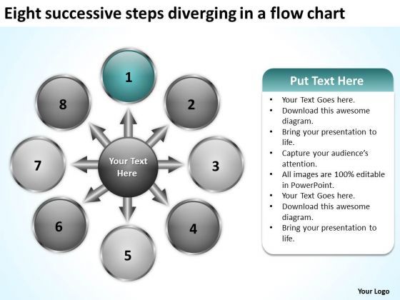eight_successive_steps_diverging_a_flow_chart_pie_diagram_powerpoint_slides_1.jpg